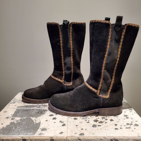 Bed | Stu Women's Suede Mid-Calf Boot - Picture 2 of 8